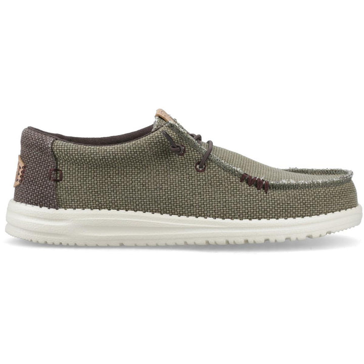 HEYDUDE Wally Braided Slip on Shoe Burnt Olive/Delicioso