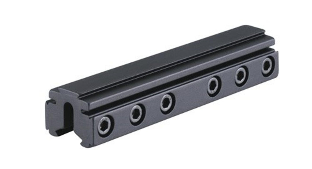 BKL 4" Long Tri-Mount Dovetail Riser Mount - Matte Black