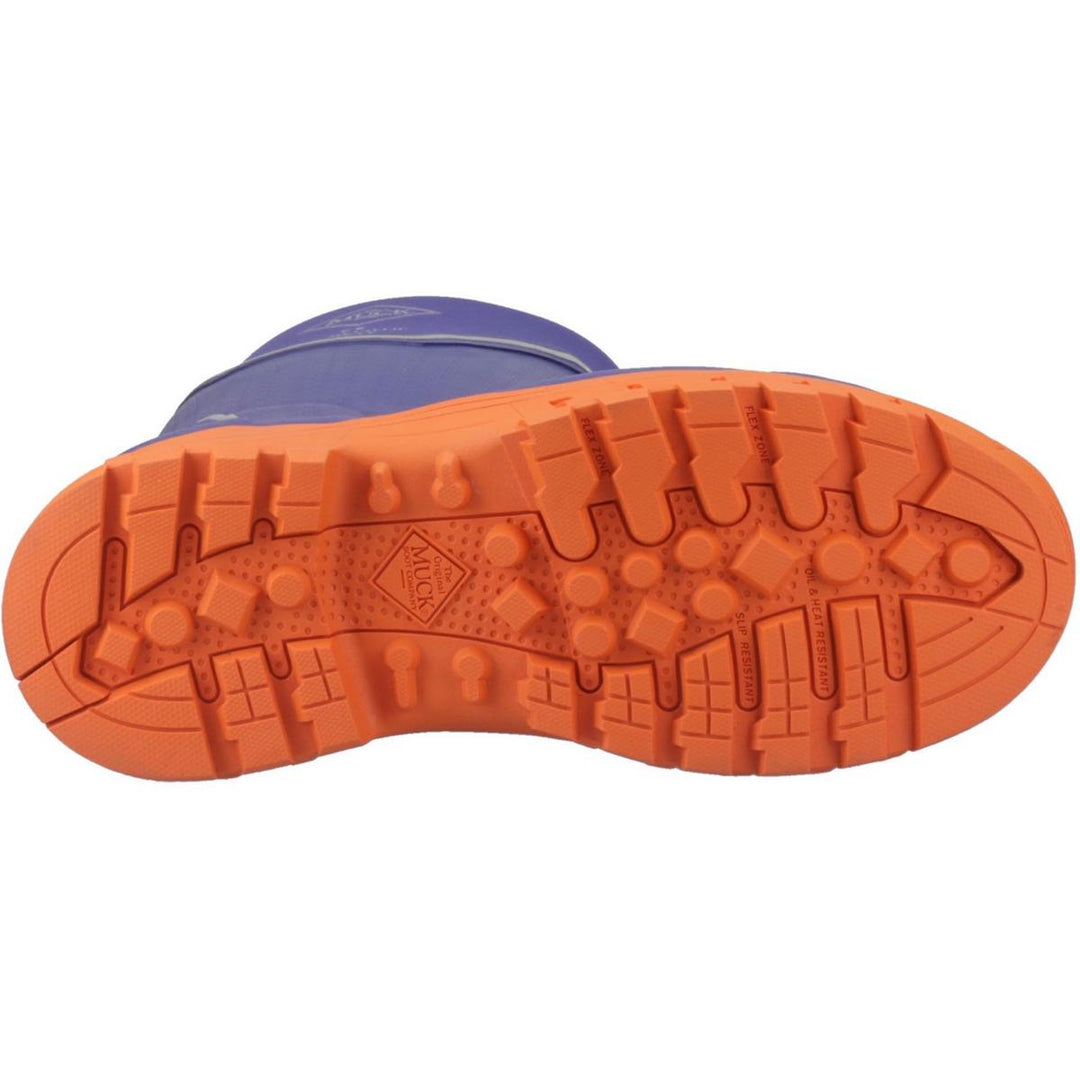 Muck Boots Grit S5 Safety Wellington Blue/Orange