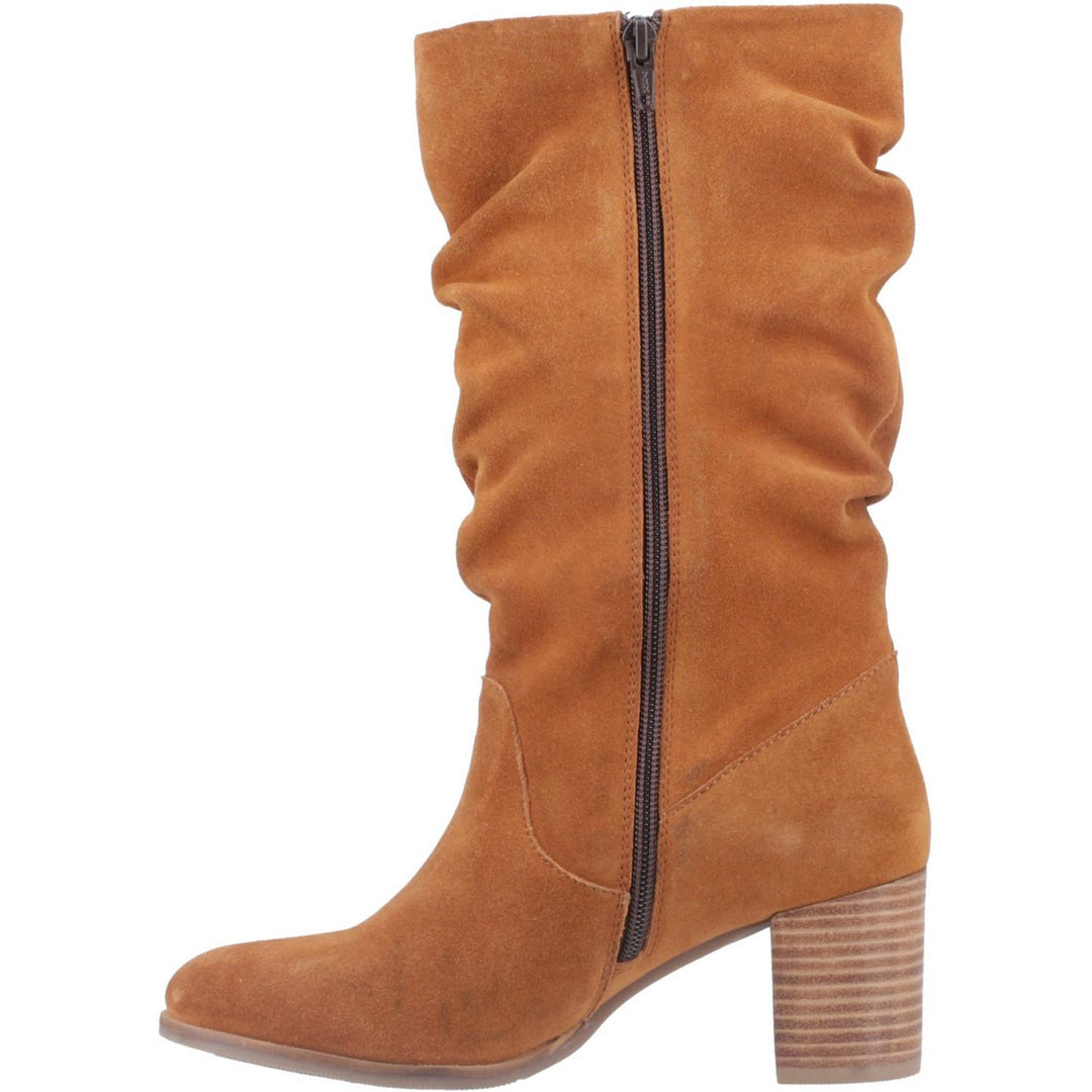 Cosima Ruched Boot Tan