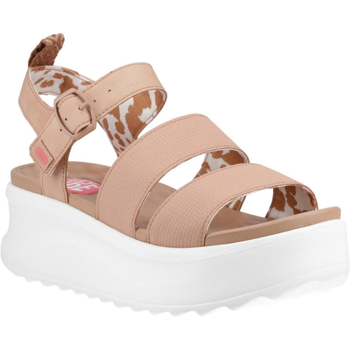 HEYDUDE Delray Buckle Classic Sandal Tan