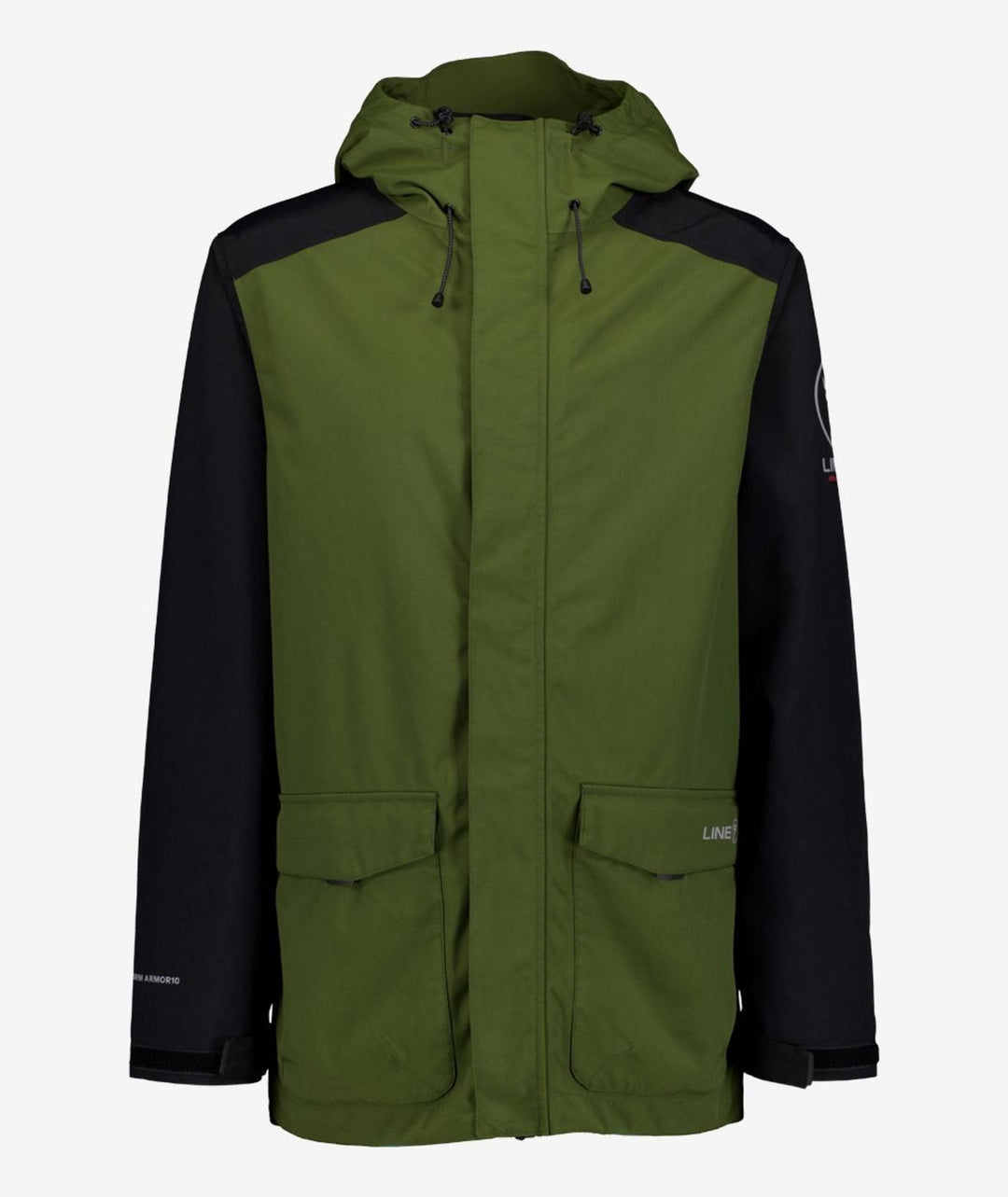 Line 7 Men's Storm Armour10 Waterproof 2 Layer Jacket Olive/Black