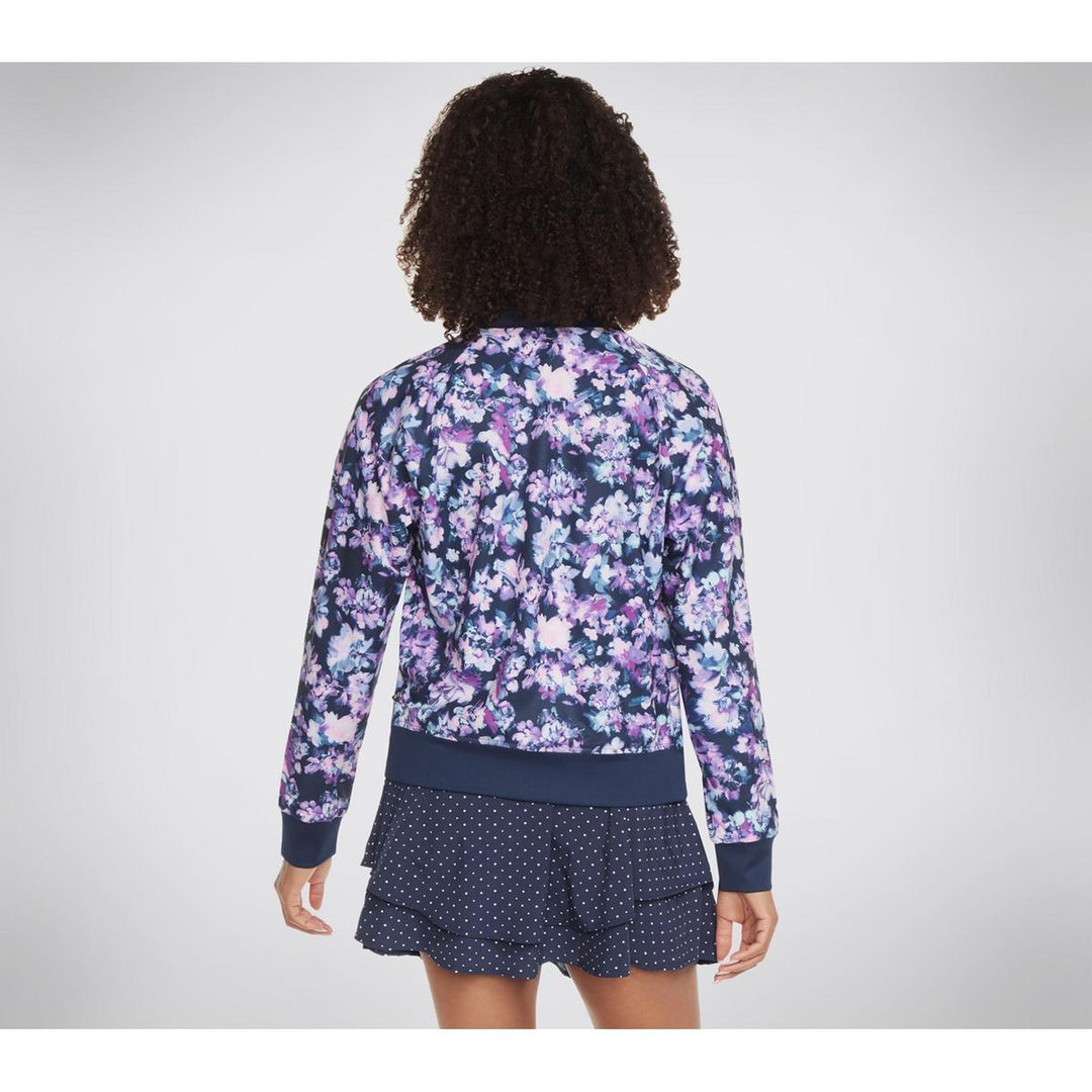Skechers Performance Misty Floral Reversible Jacket Blue/Lav – view 3