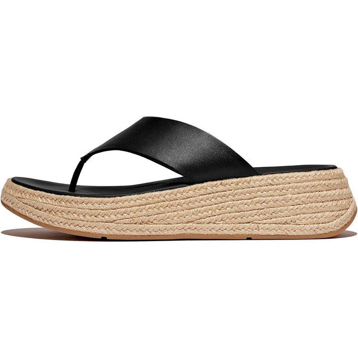 Fitflop F-Mode Toe Post Espadrille Black