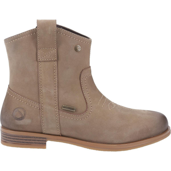 Cotswold Signet Ankle Boots Taupe