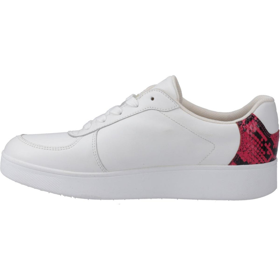 Fitflop Rally Snakeprint-Backtab Sneakers Urban White/Wild R – view 4