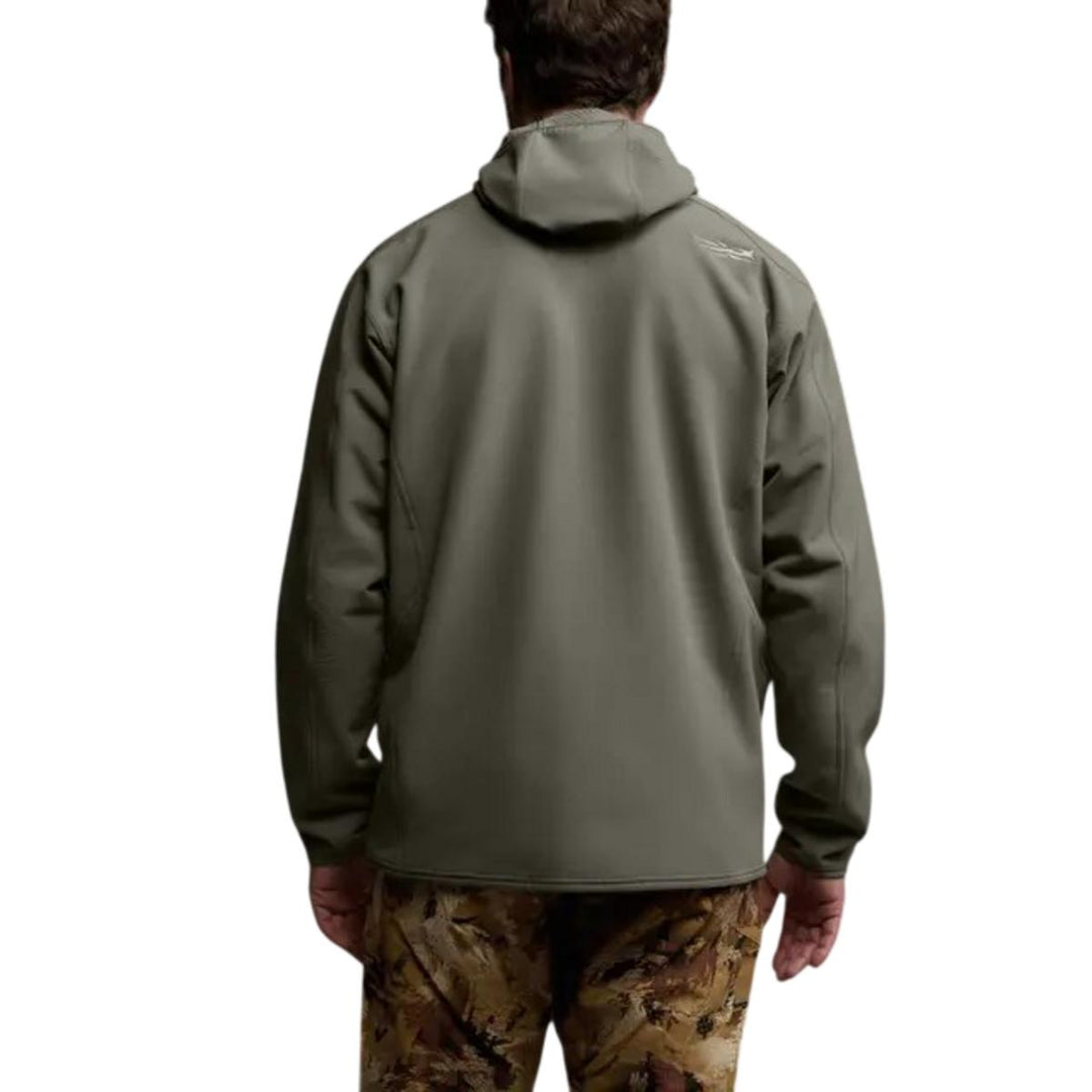 Alpha Fleece Hooded Jacket Bark Brown – view 5