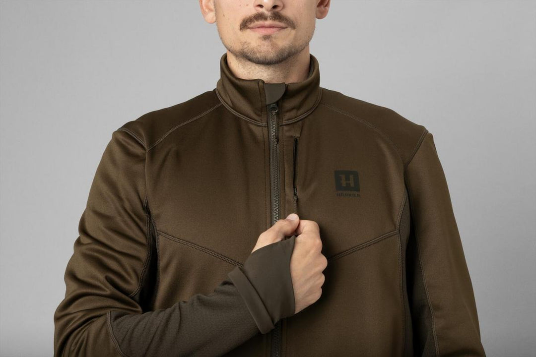 Harkila Härkila Scandinavian fleece jacket Willow green/Deep