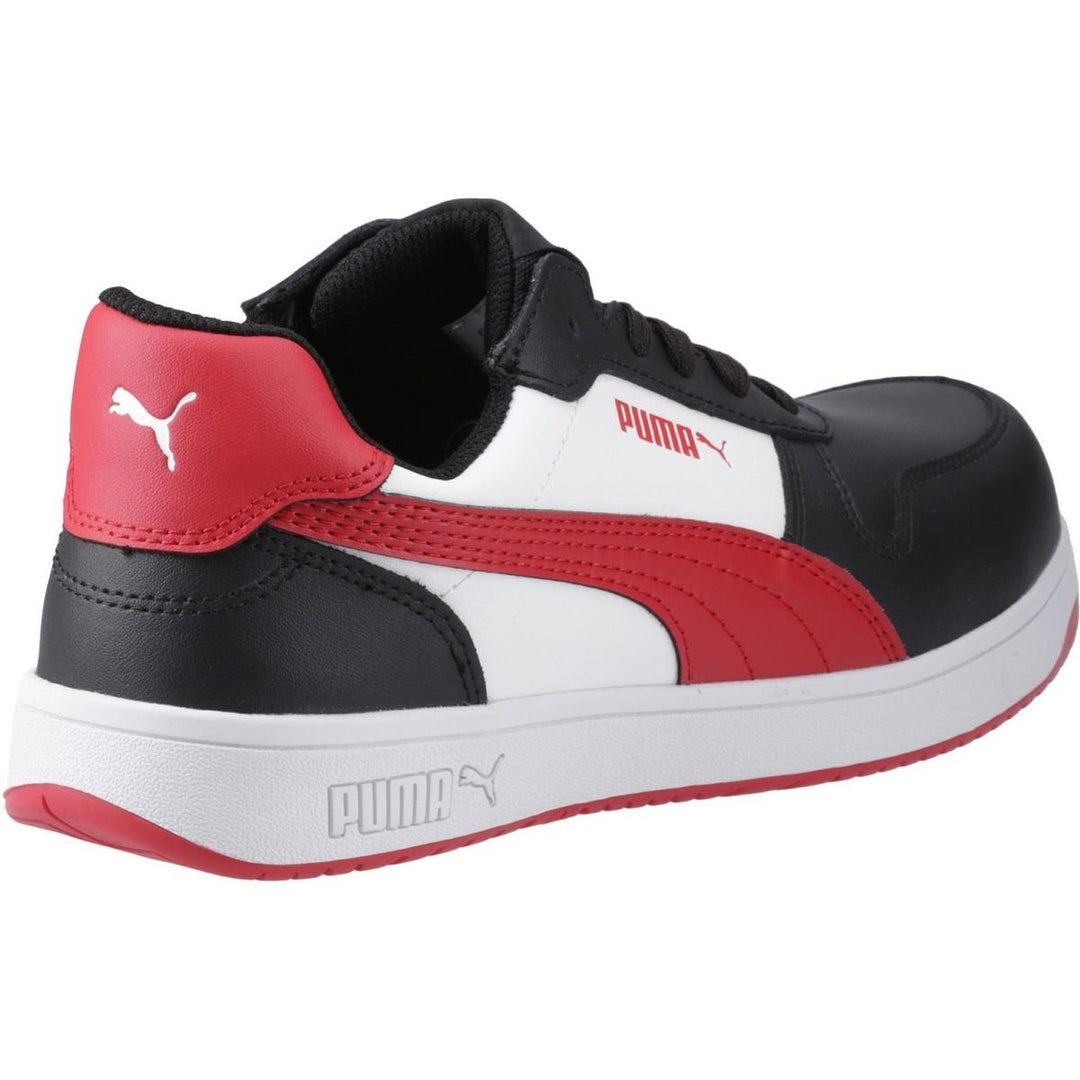 Puma Safety Frontcourt Low Trainer Black / White / Red