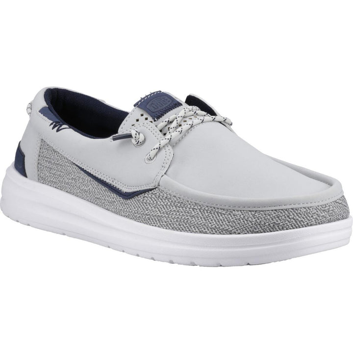 HEYDUDE Welsh Grip Classic Mesh Shoes Storm Gray/Navy Blazer