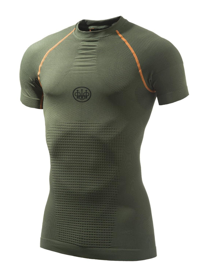 Beretta Body Mapping 3D Short Sleeve Base Layer Green – view 3