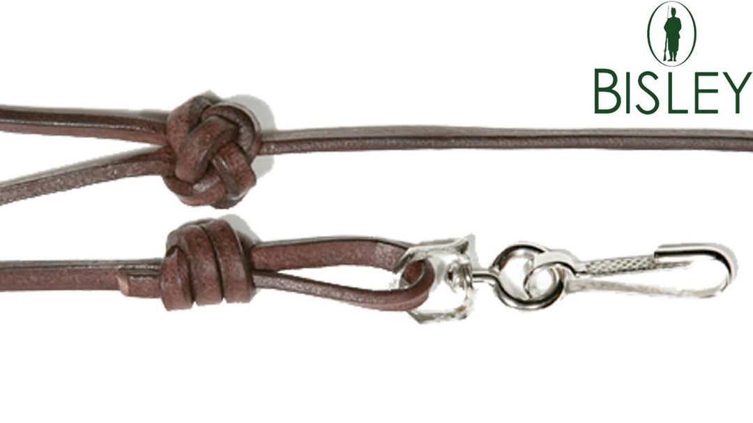 Bisley Bootlace Leather Lanyard Dark Tan whistle lanyard