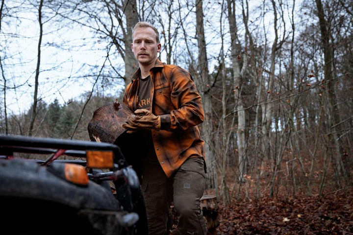 Harkila Folke L/S shirt Maple check