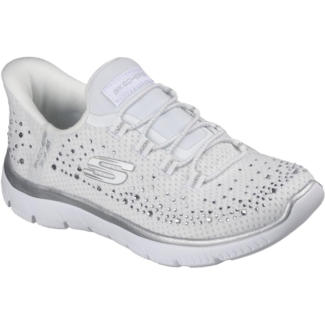 SUMMITS BRILLIANT SHINE White Mesh/Silver Trim