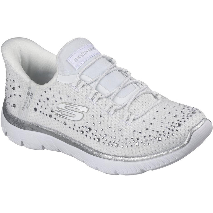 SUMMITS BRILLIANT SHINE White Mesh/Silver Trim