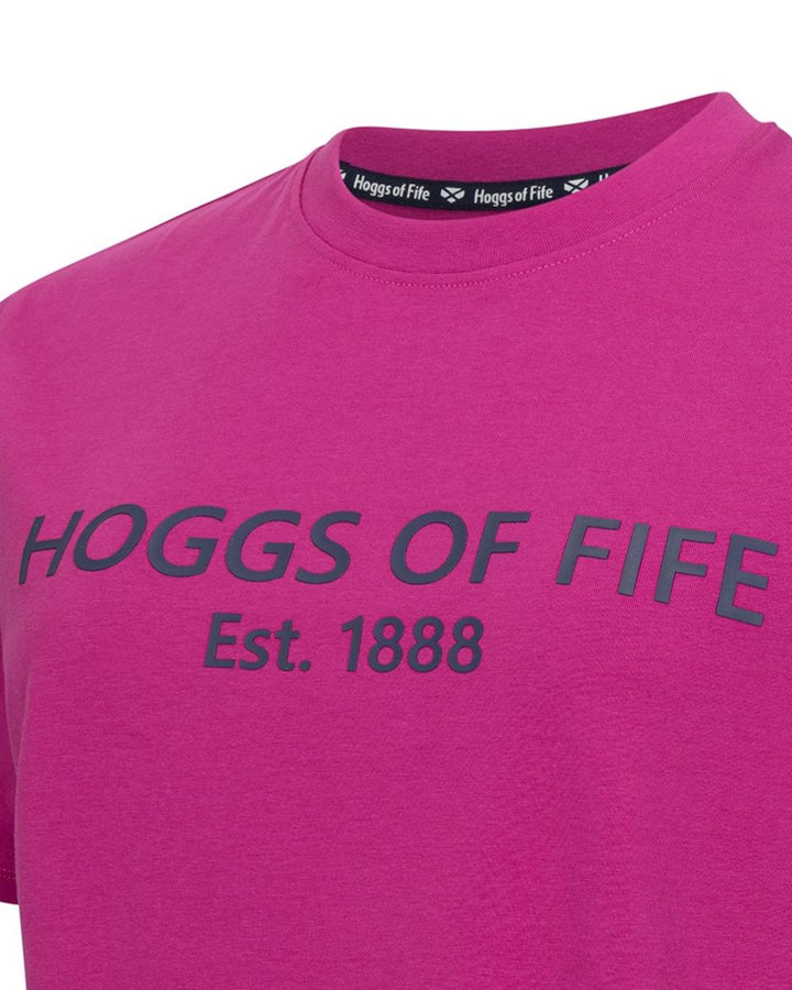 Hoggs of Fife Stella Printed T-Shirt - Berry