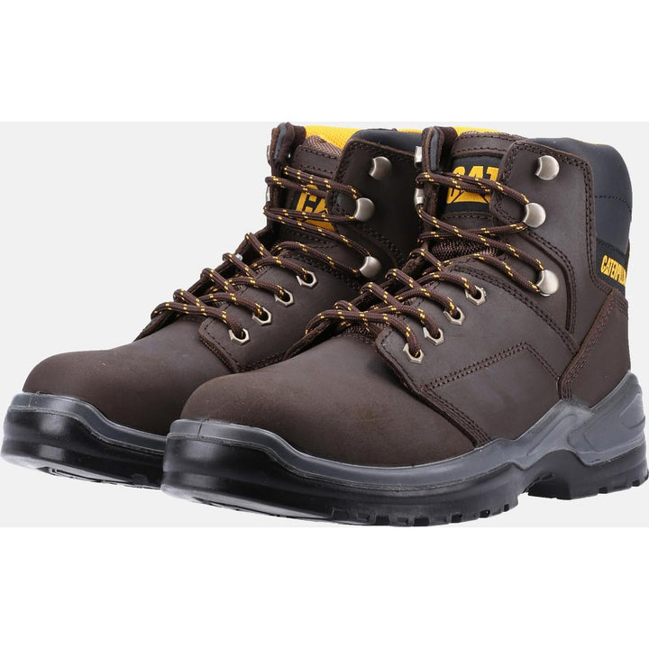Caterpillar Striver Lace Up Injected Safety Boot Brown