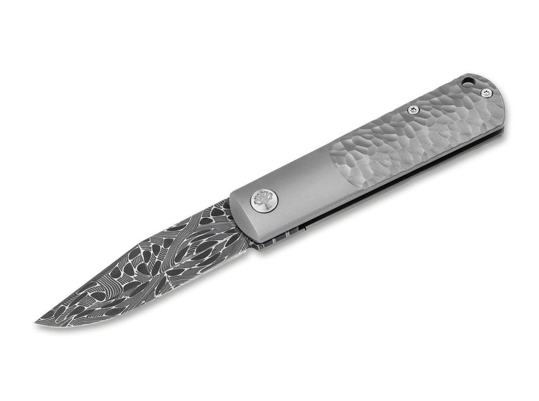 Böker BRLW Meteorite Damascus Titanium Folding Knife