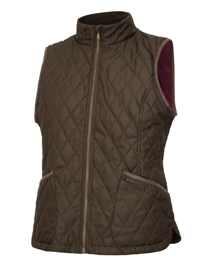 Hoggs of Fife Ladybank Quilted Gilet Forest