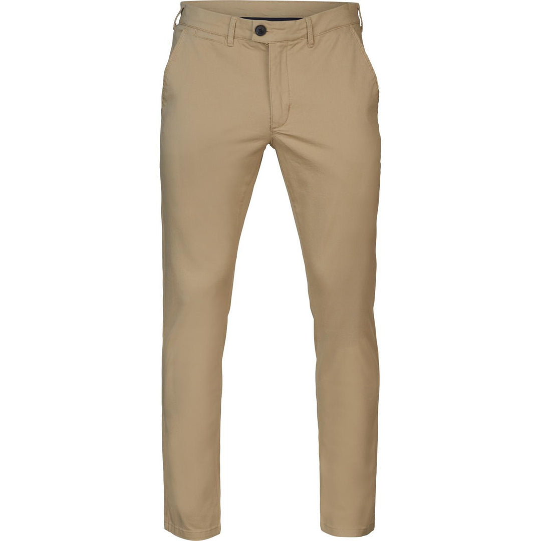 Harkila Norberg Chinos beige – view 6: front view on a plain background showing the overall fit of the chinos.