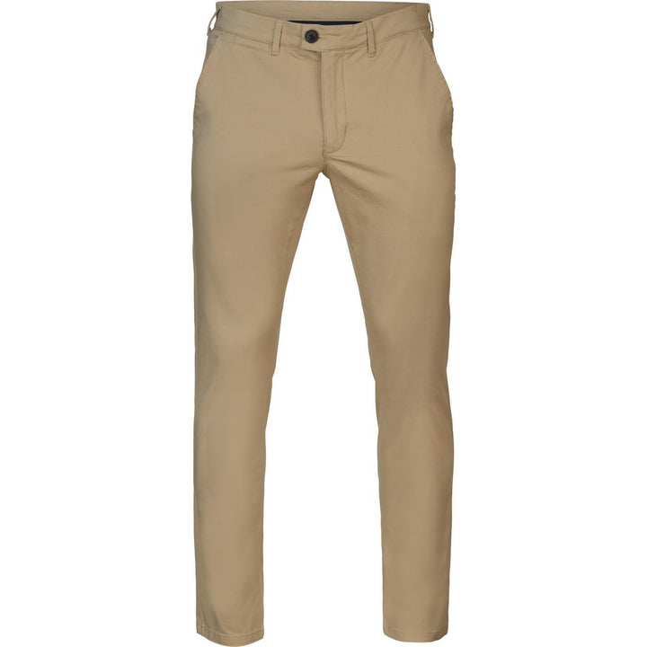 Harkila Norberg Chinos beige – view 6: front view on a plain background showing the overall fit of the chinos.