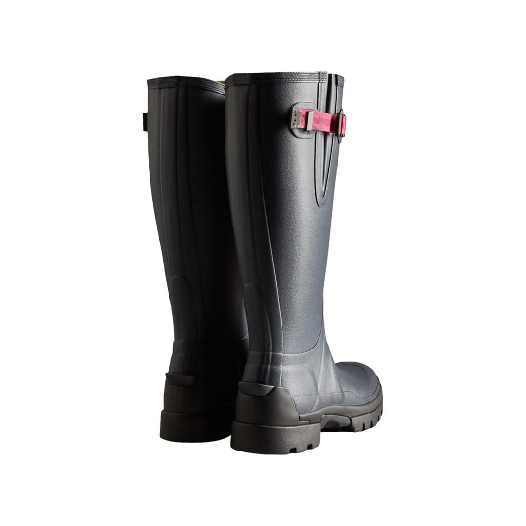 Hunter Balmoral Adjustable Neoprene Lined Wellington Navy/Peppercorn