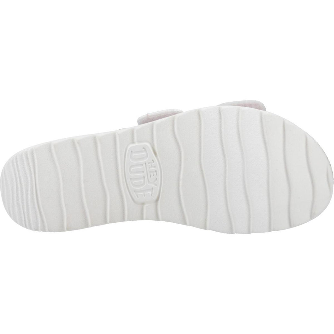 HEYDUDE Delray Slide Eyelet Sandal White