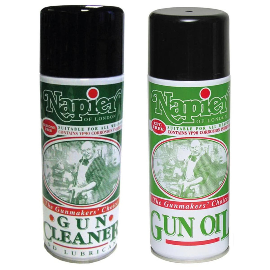 BushWear Napier Gun Cleaner Pump Spray and Napier Gun Oil Pump Spray Bundle