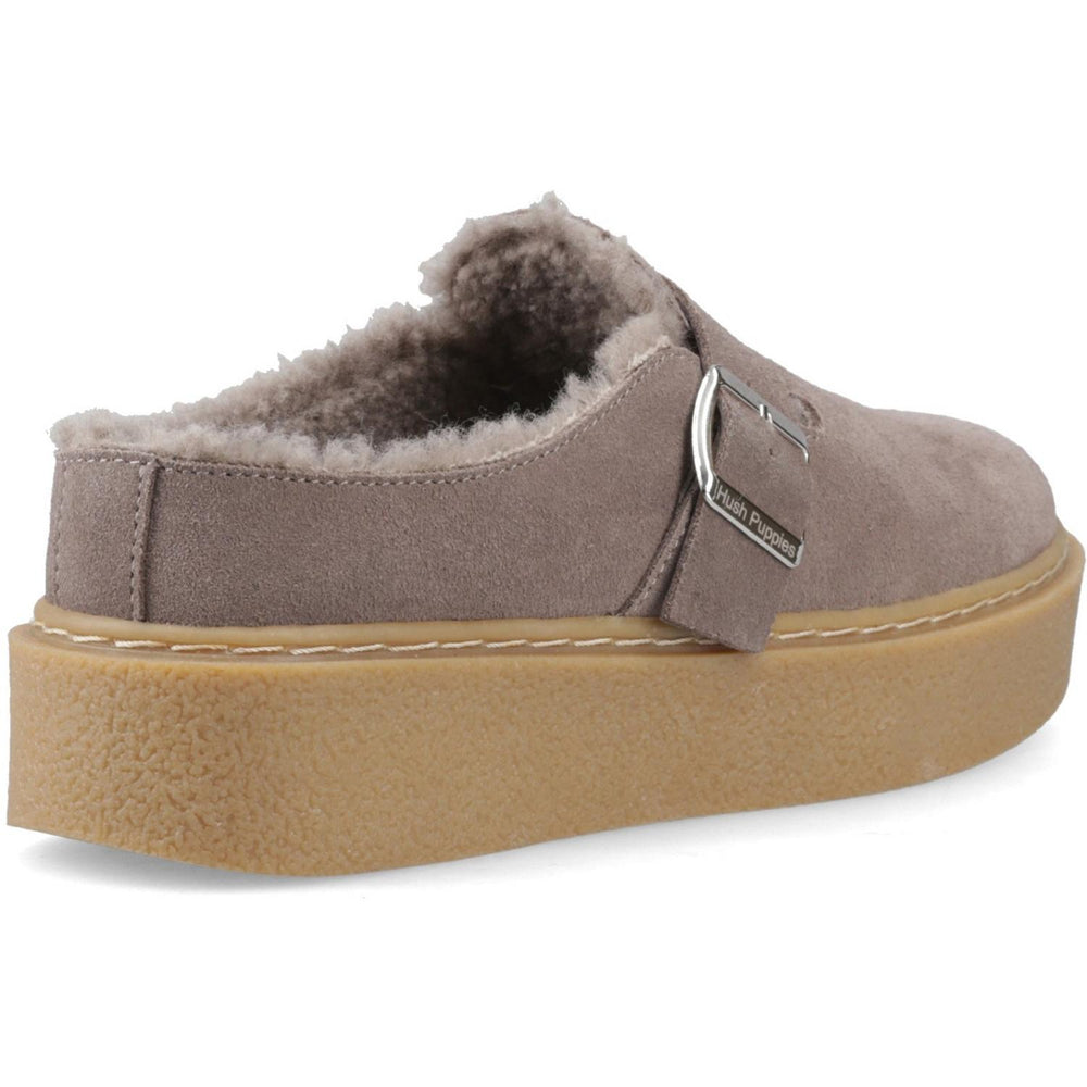 Blanche Fur Mule Taupe – view 2