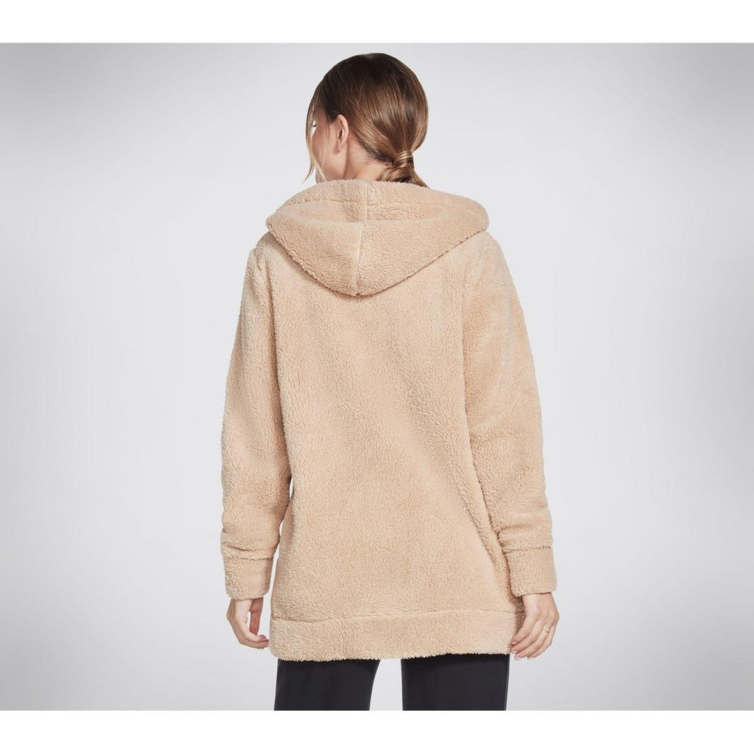 Skechers Performance Blissful Sherpa Full Zip Hood Brown
