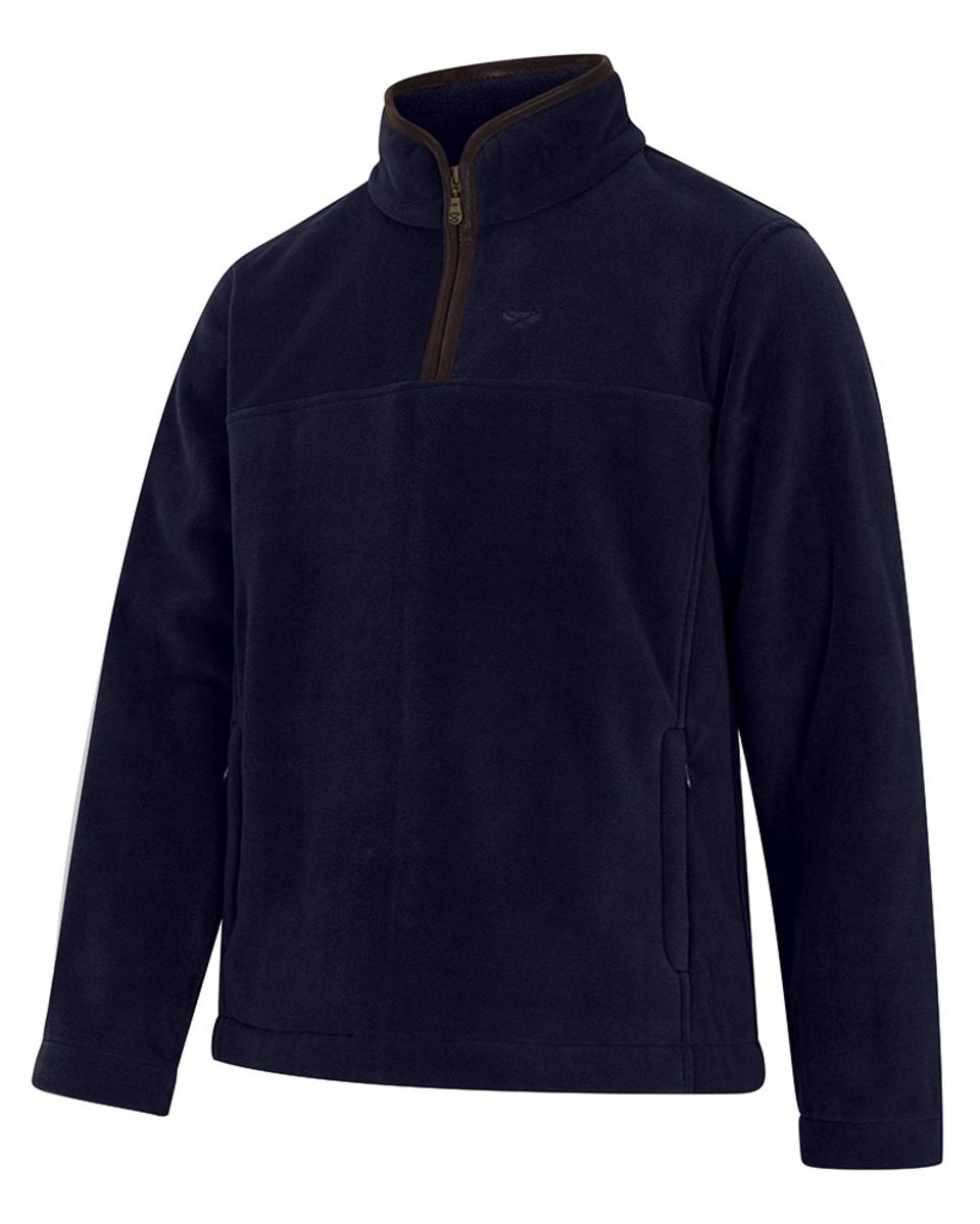 Hoggs of Fife Stenton 1/4 Zip Fleece - Midnight