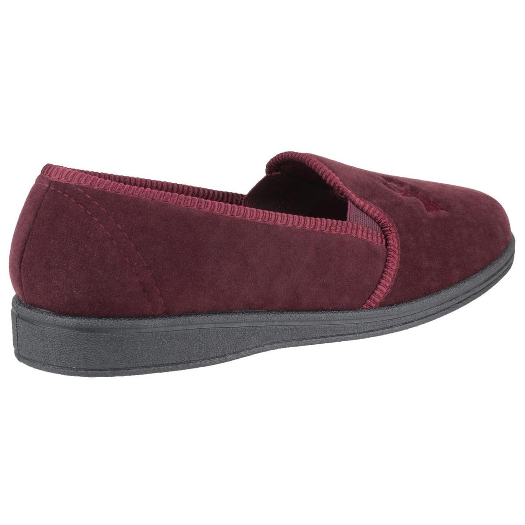 Mirak Stag Slip On Slipper Wine