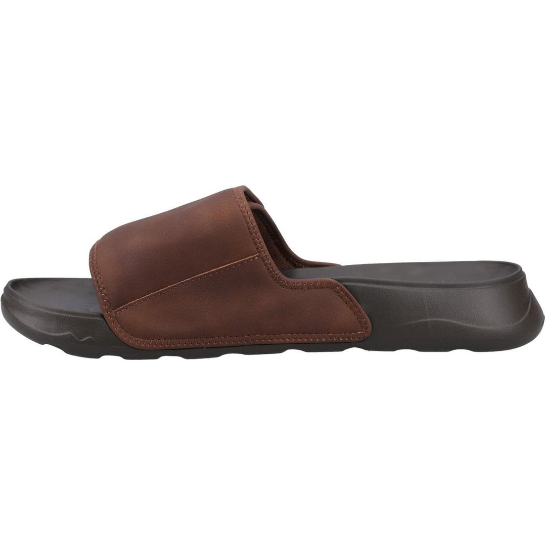HEYDUDE Shore Slide Classic Sandal Downtown Brown/Delicioso Brown
