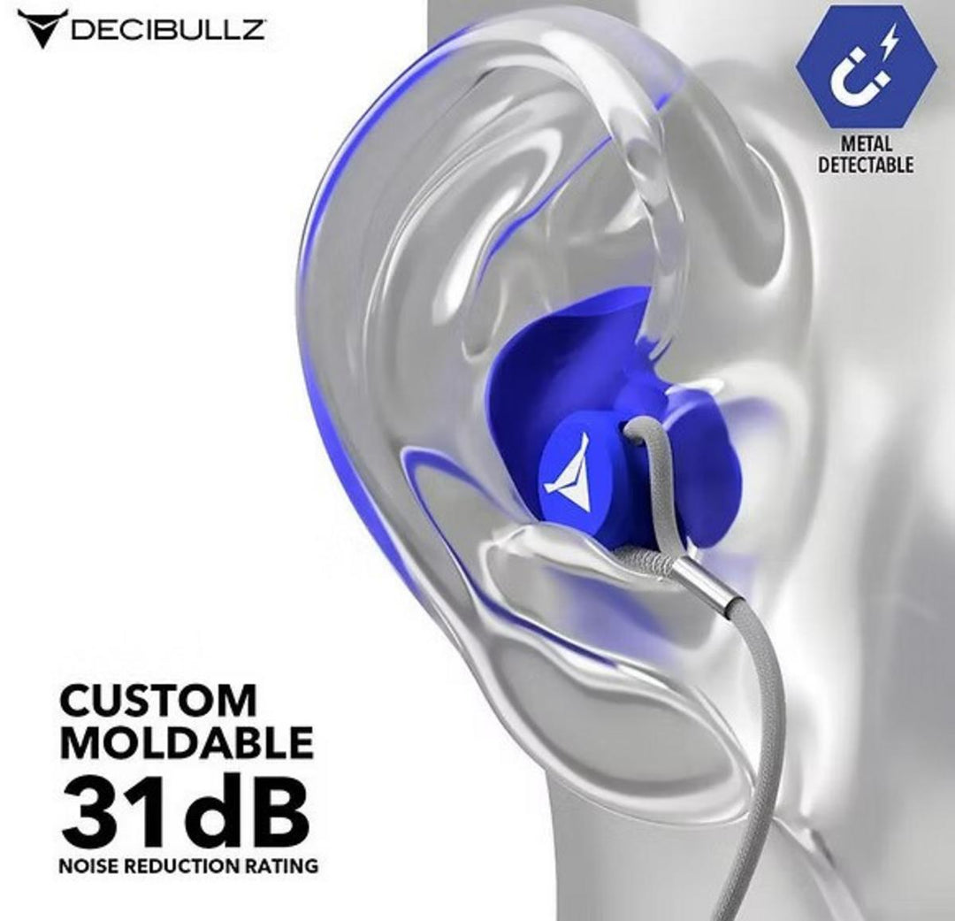 Decibullz Custom Molded Metal Detectable Earplugs