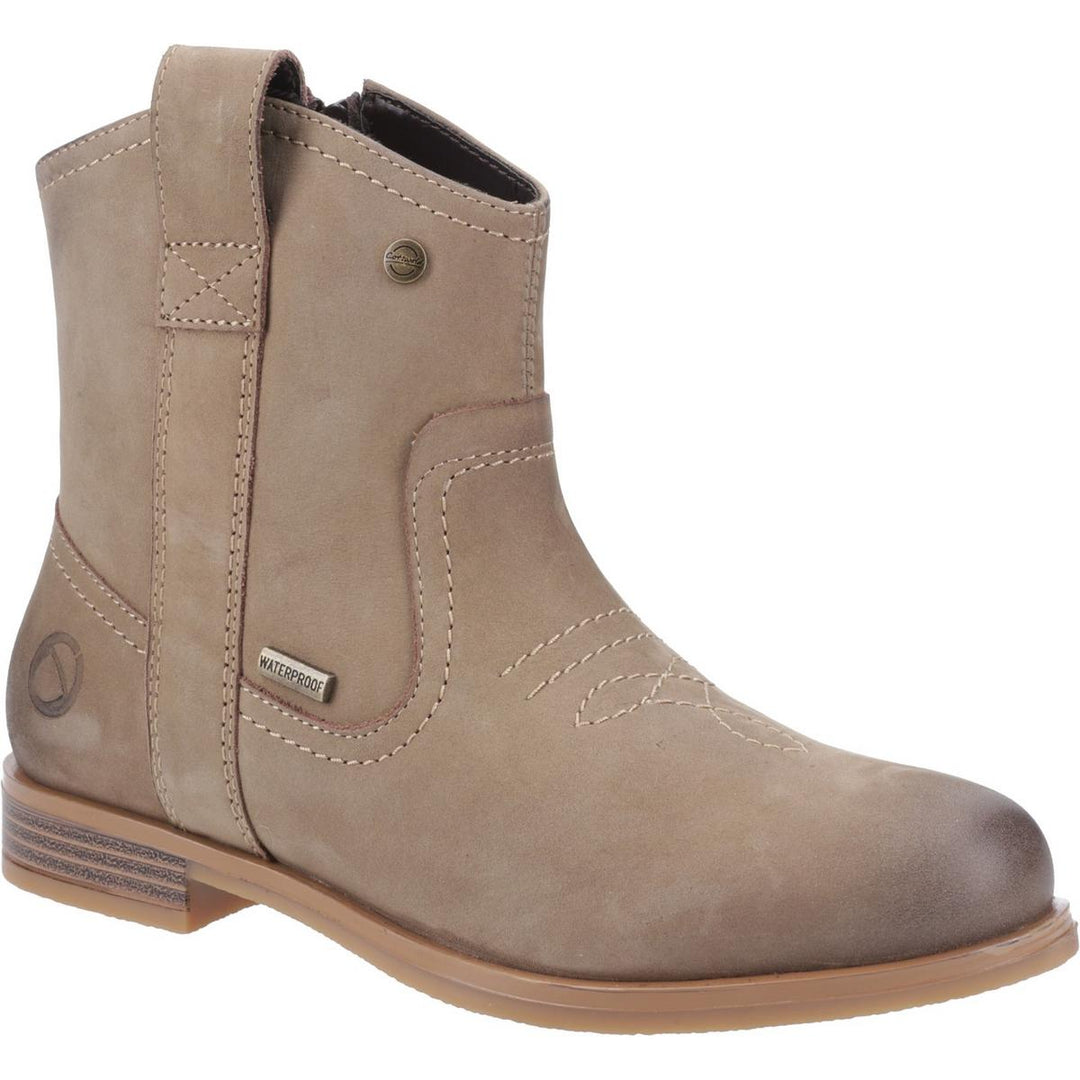 Cotswold Signet Ankle Boots Taupe