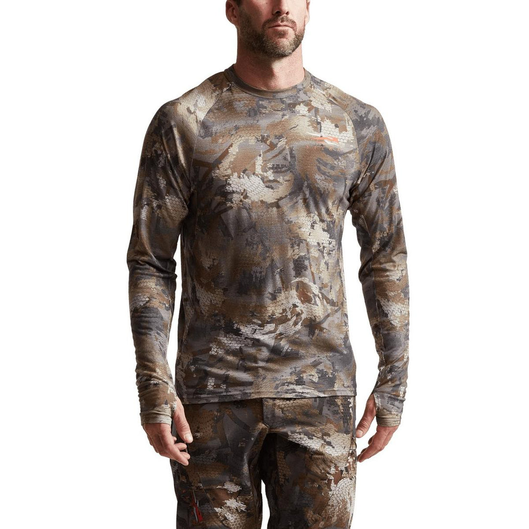 Sitka Core Merino 120 LS Crew Optifade Timber