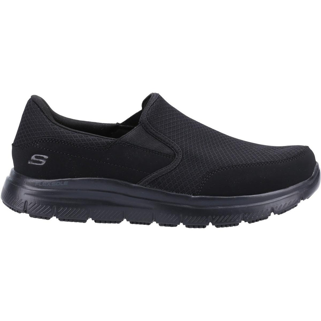 Skechers Workwear McAllen Wide Slip Resistant Occupational Shoe Black