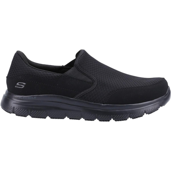 Skechers Workwear McAllen Wide Slip Resistant Occupational Shoe Black