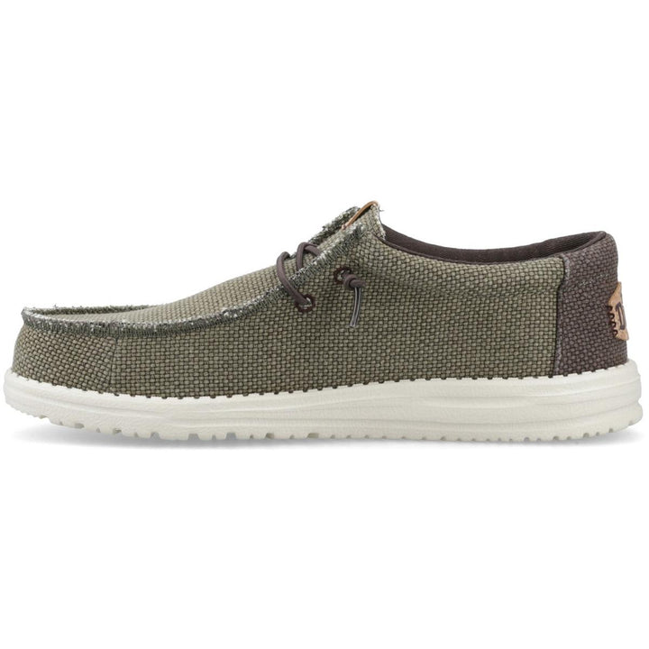 HEYDUDE Wally Braided Slip on Shoe Burnt Olive/Delicioso