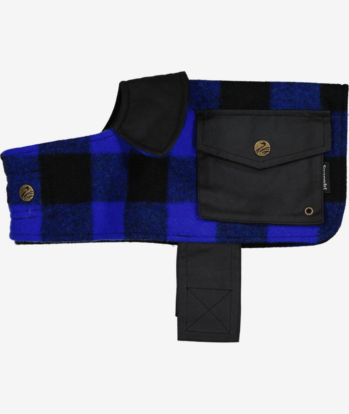 Classic Dog Cover Blue/Black Check