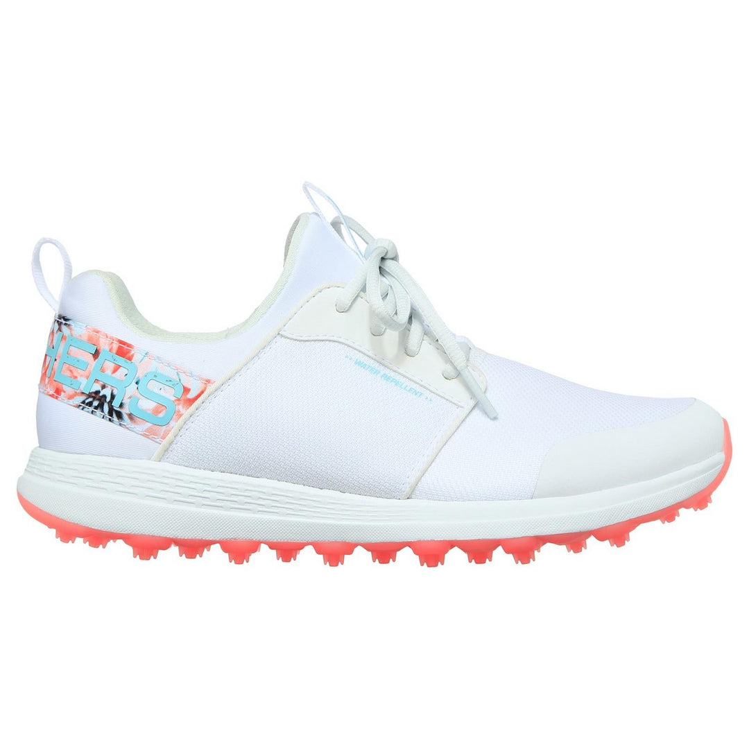 Skechers Performance Go Golf Max Sport Tropics Sports Shoes White/Multi - Lightweight, responsive ULTRA FLIGHT cushioning, Water-resistant mesh and synthetic upper with tropical print trim