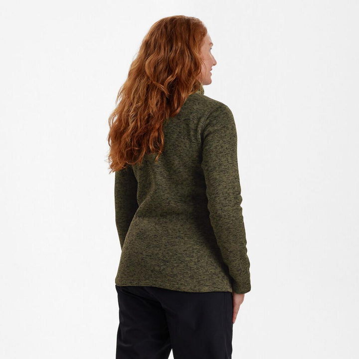 Deerhunter Lady Sarek Knitted Jacket - Olive Night melange