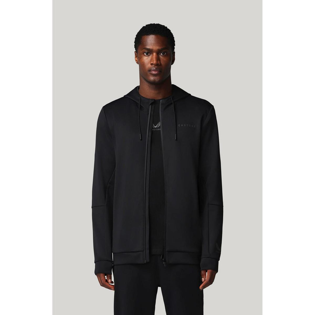 Castore FLEX FULL ZIP HOODIE CASTORE BLACK/CASTORE GUNMETAL