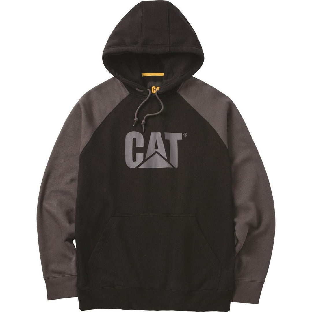 Caterpillar Raglan Hooded Sweatshirt Black/Magnet