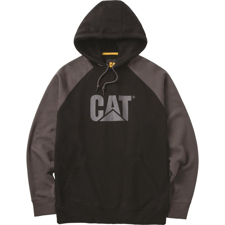 Caterpillar Raglan Hooded Sweatshirt Black/Magnet