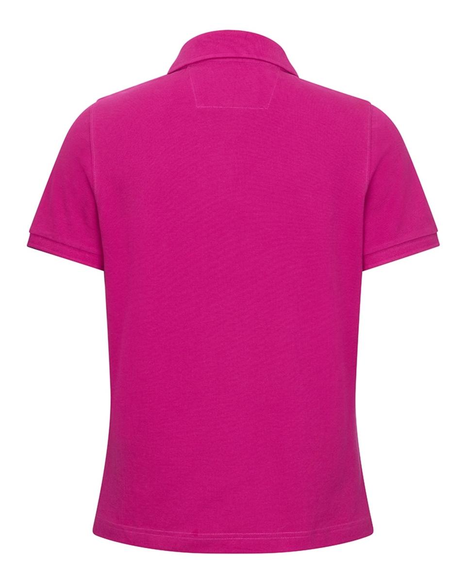 Hoggs of Fife Cora Lds Pique Polo Shirt - Berry