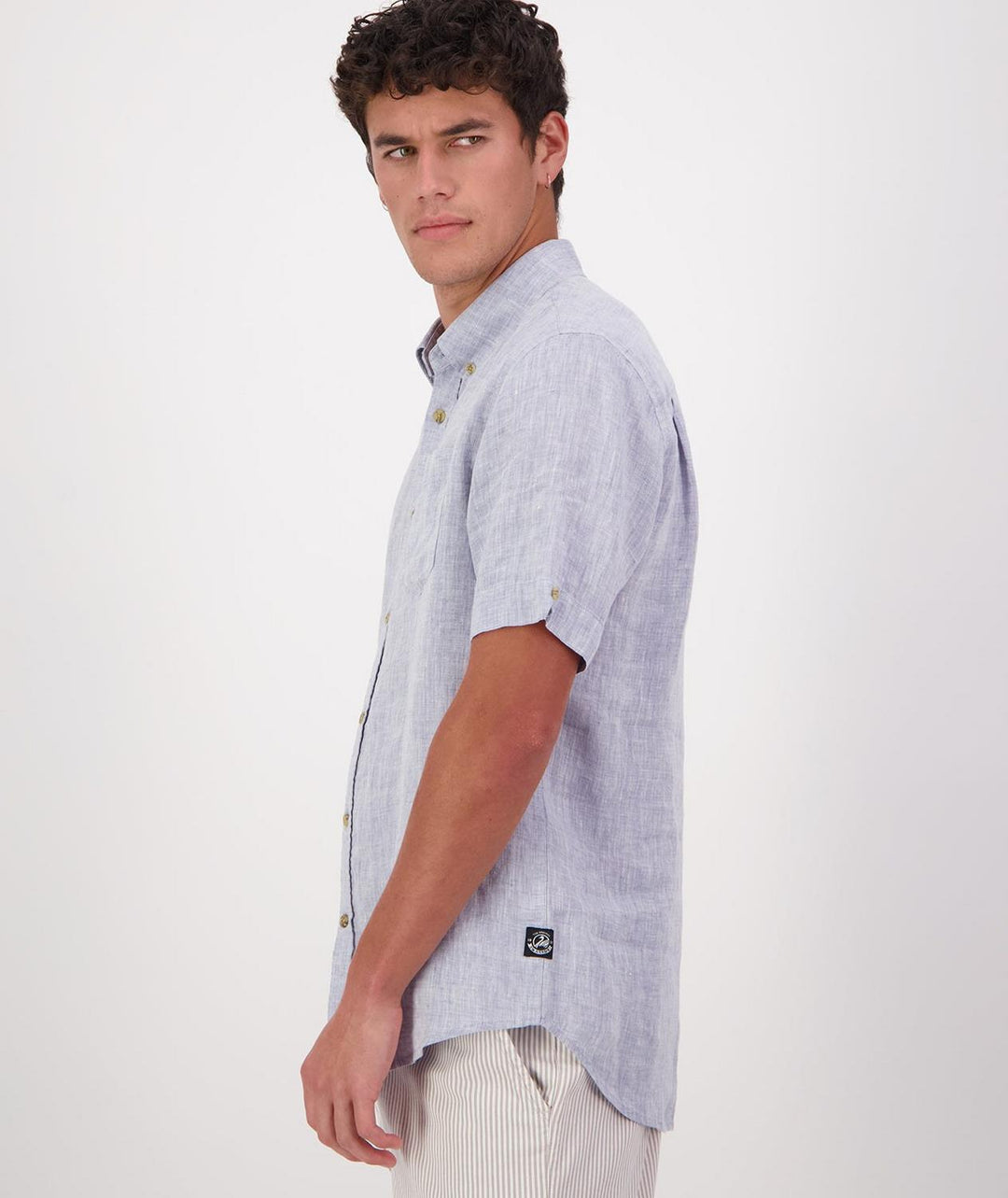 Swanndri Men's Humber Linen Short Sleeve Shirt