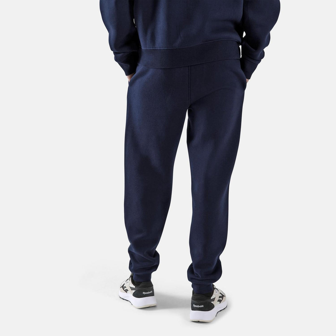 ID 2-COLOUR LOGO FLEECE CUFFED JOG PANT VECTOR NAVY