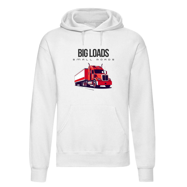 Urban Road Adults "Big Loads on Small Roads" Truck Printed Pullover Hoodie