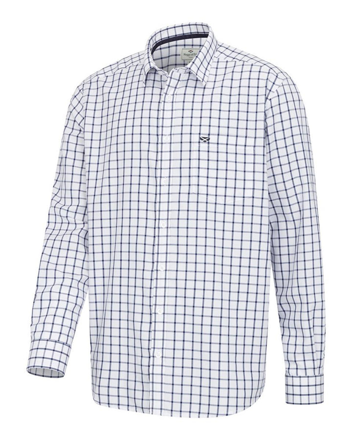 Hoggs of Fife Fernie Bamboo Shirt - Navy/White